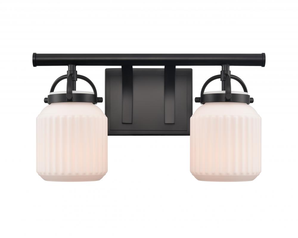 Latreille - 2 Light - 16 inch - Matte Black - Bath Vanity Light