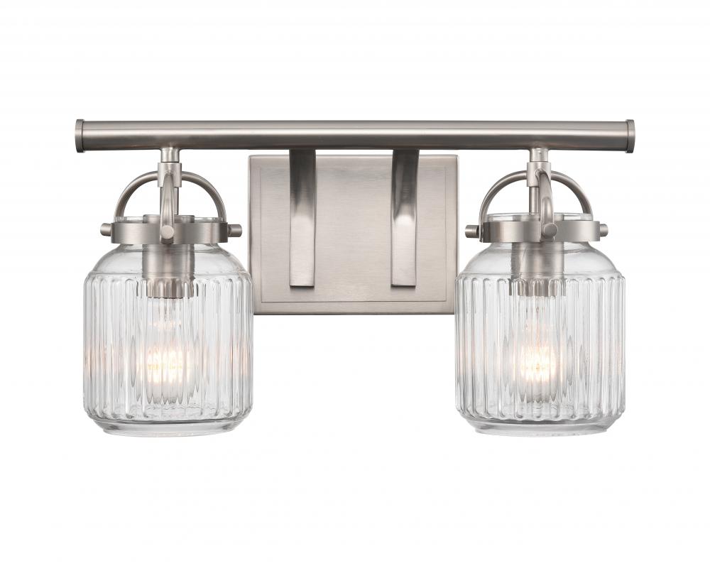 Latreille - 2 Light - 16 inch - Satin Nickel - Bath Vanity Light