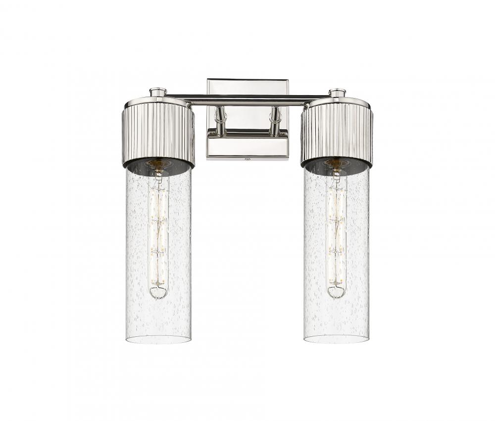 Bolivar - 2 Light - 14 inch - Polished Nickel - Bath Vanity Light