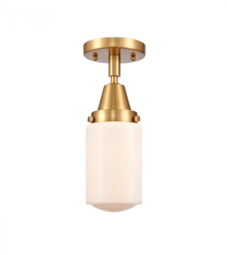 Dover - 1 Light - 5 inch - Satin Gold - Flush Mount