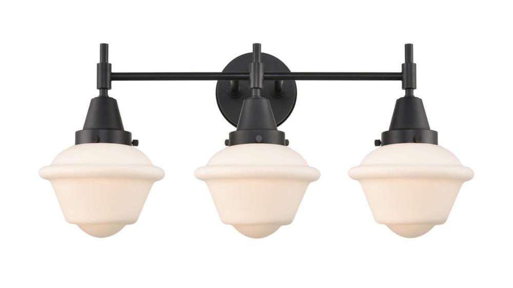 Oxford - 3 Light - 26 inch - Matte Black - Bath Vanity Light