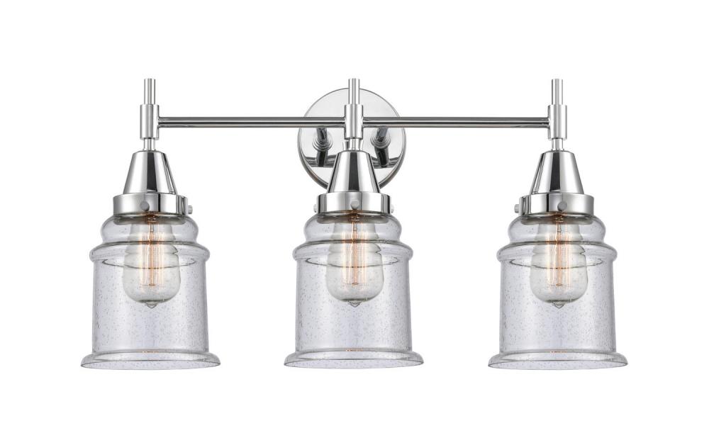 Canton - 3 Light - 24 inch - Polished Chrome - Bath Vanity Light