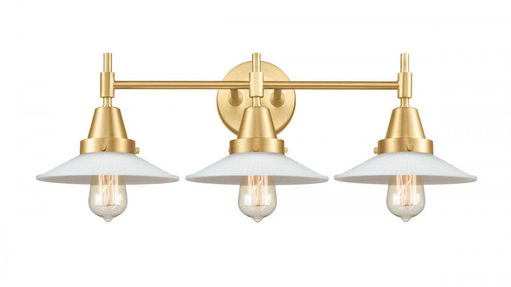 Halophane - 3 Light - 27 inch - Satin Gold - Bath Vanity Light