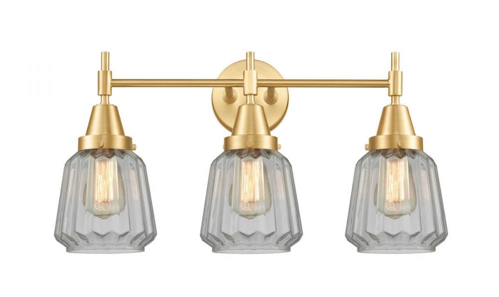 Chatham - 3 Light - 24 inch - Satin Gold - Bath Vanity Light