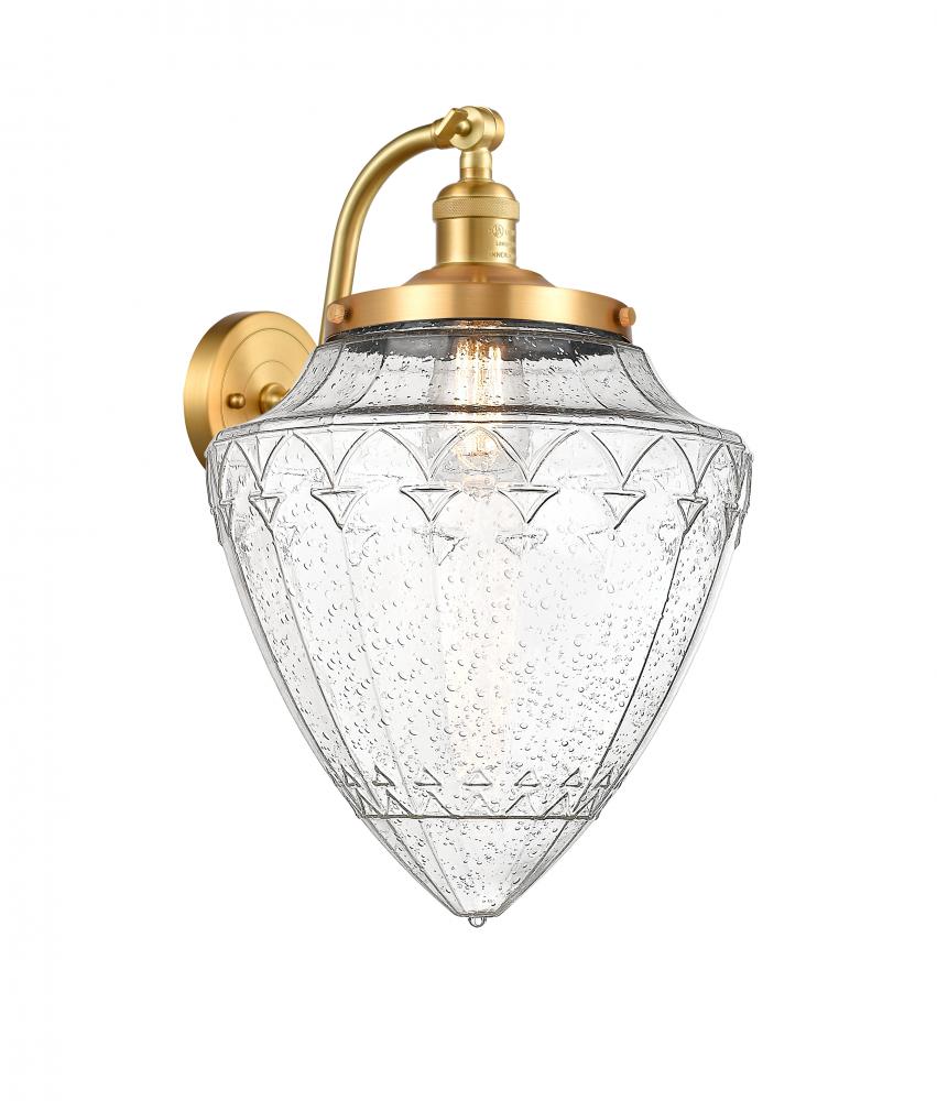 Bullet - 1 Light - 12 inch - Satin Gold - Sconce