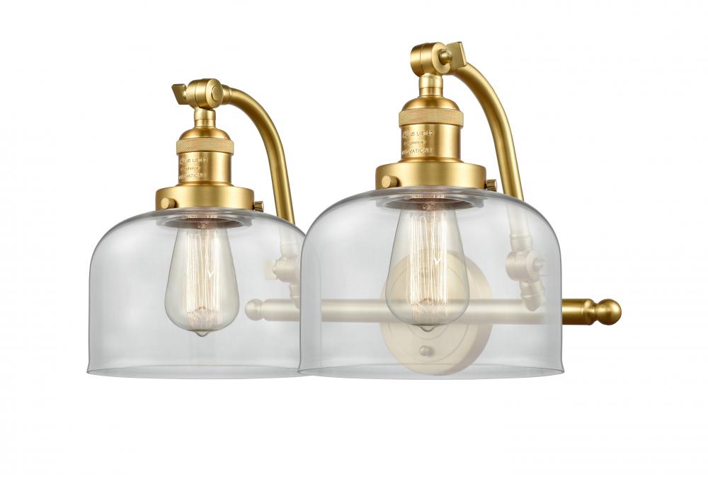 Bell - 2 Light - 18 inch - Satin Gold - Bath Vanity Light