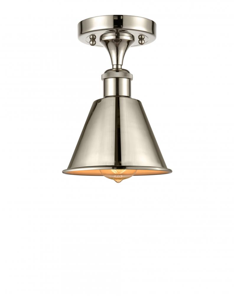 Smithfield - 1 Light - 7 inch - Polished Nickel - Semi-Flush Mount