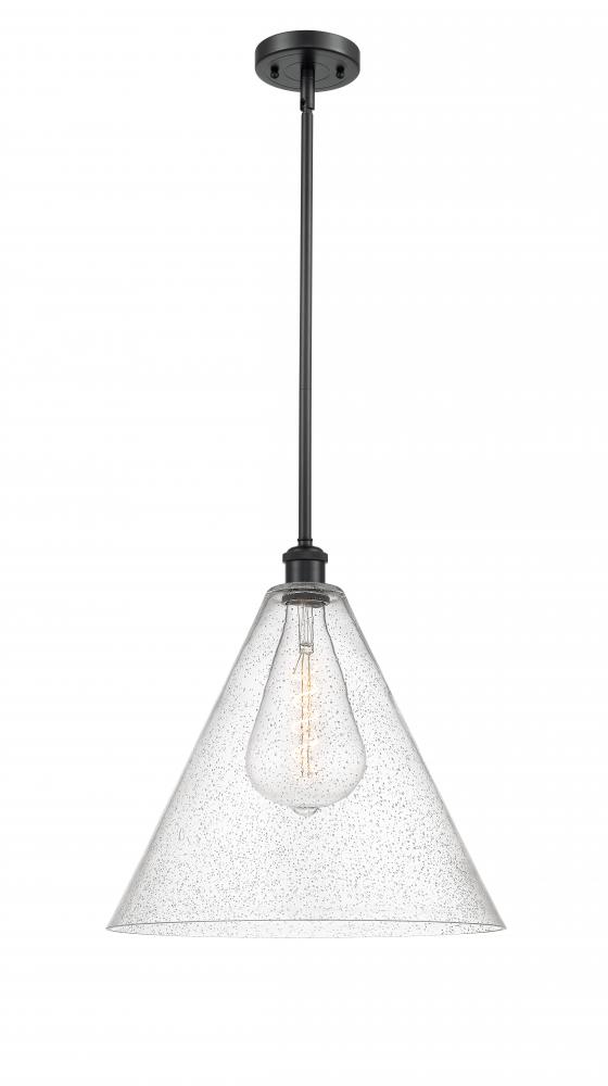 Berkshire - 1 Light - 16 inch - Matte Black - Pendant