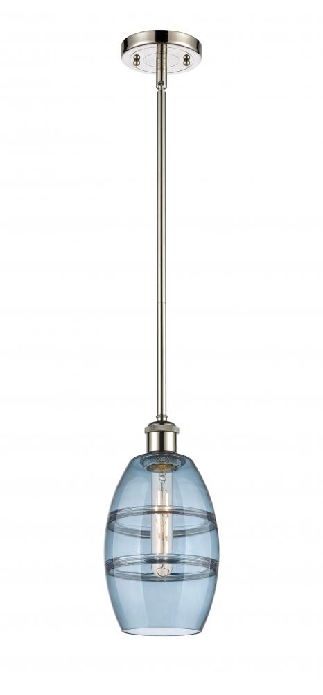 Vaz - 1 Light - 6 inch - Polished Nickel - Mini Pendant