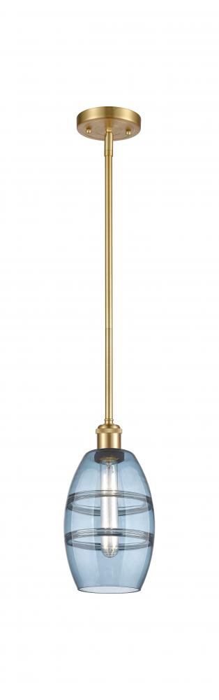 Vaz - 1 Light - 6 inch - Satin Gold - Mini Pendant