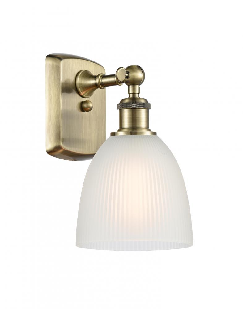 Castile - 1 Light - 6 inch - Antique Brass - Sconce