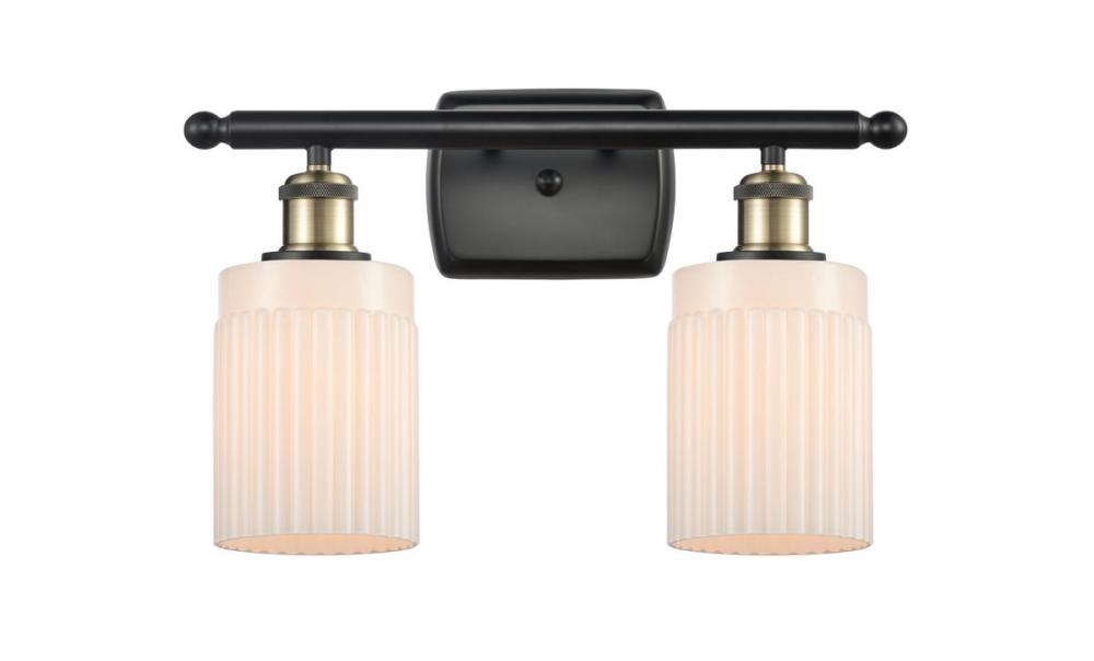 Hadley - 2 Light - 15 inch - Black Antique Brass - Bath Vanity Light