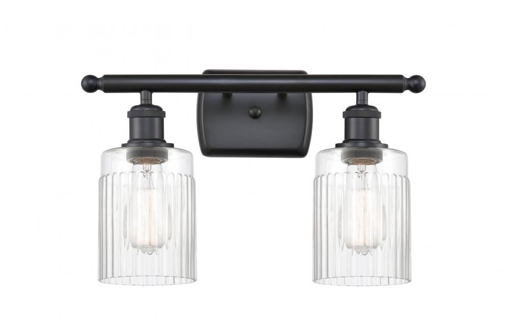 Hadley - 2 Light - 15 inch - Matte Black - Bath Vanity Light