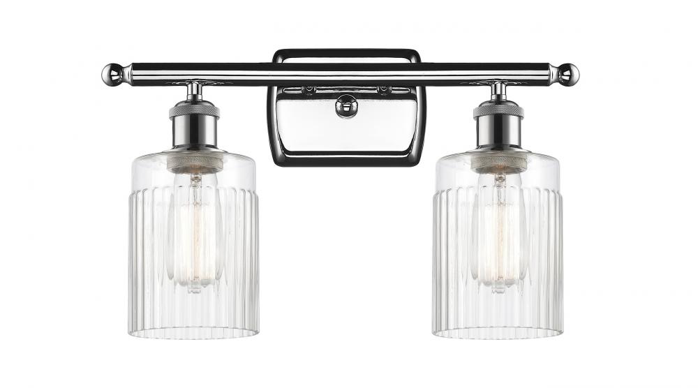 Hadley - 2 Light - 15 inch - Polished Chrome - Bath Vanity Light