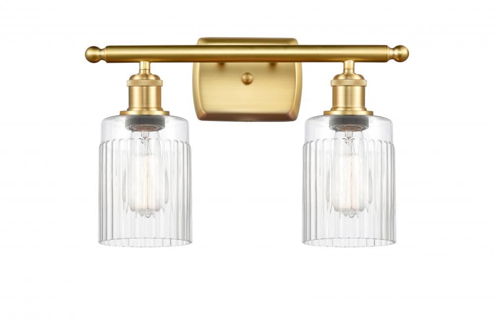 Hadley - 2 Light - 15 inch - Satin Gold - Bath Vanity Light