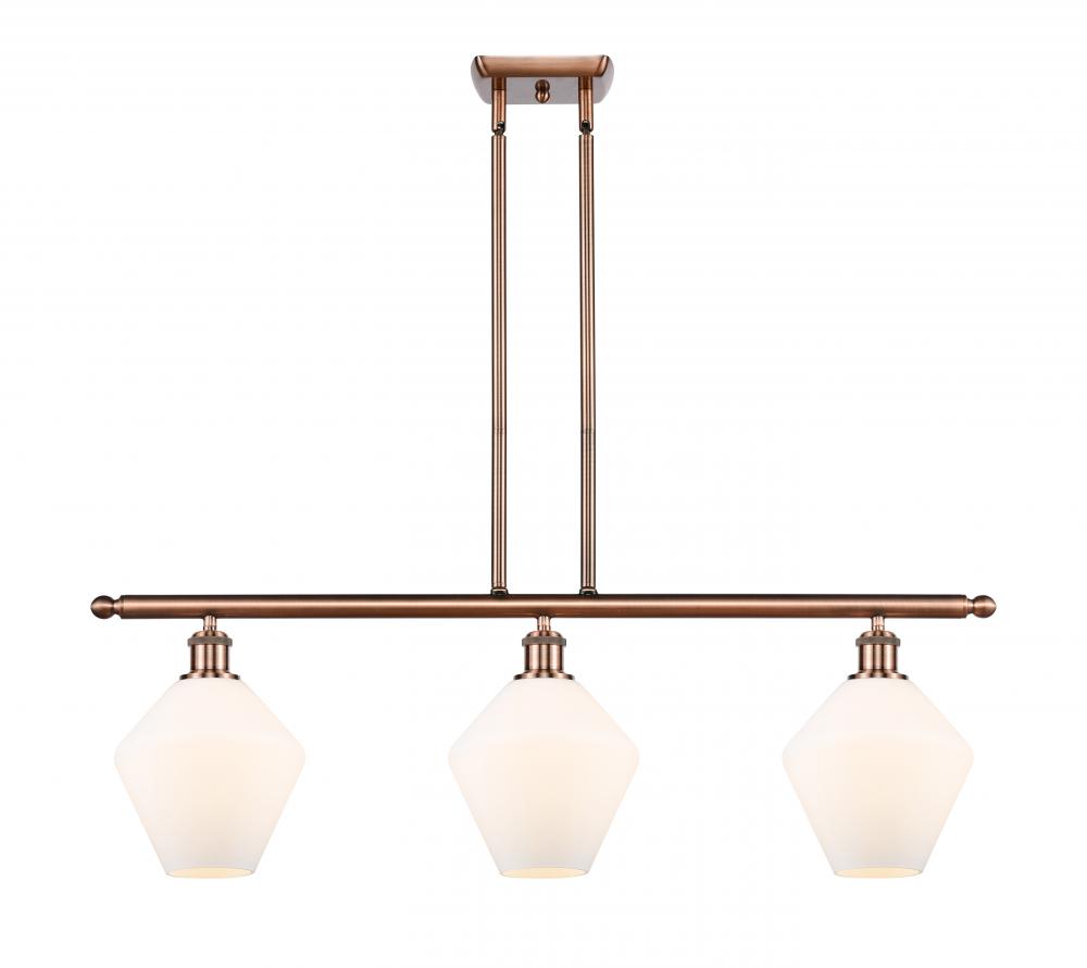 Cindyrella - 3 Light - 36 inch - Antique Copper - Cord hung - Island Light