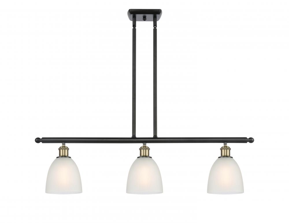 Castile - 3 Light - 36 inch - Black Antique Brass - Cord hung - Island Light