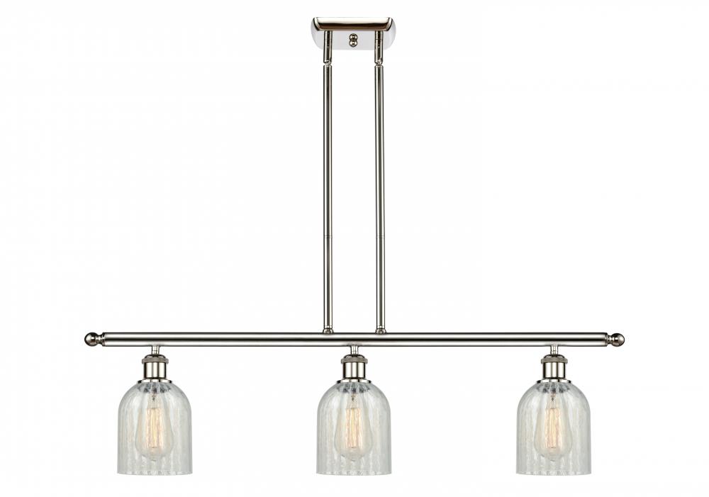 Caledonia - 3 Light - 36 inch - Polished Nickel - Cord hung - Island Light