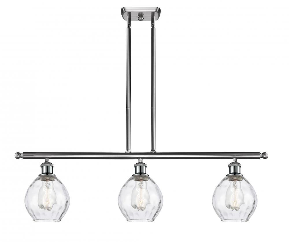 Waverly - 3 Light - 36 inch - Brushed Satin Nickel - Cord hung - Island Light