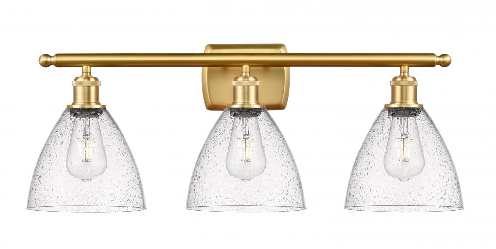 Bristol - 3 Light - 28 inch - Satin Gold - Bath Vanity Light