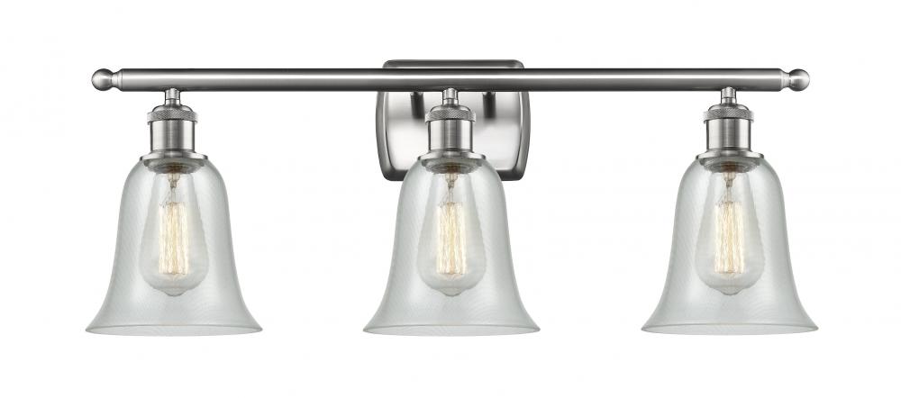 Hanover - 3 Light - 26 inch - Brushed Satin Nickel - Bath Vanity Light