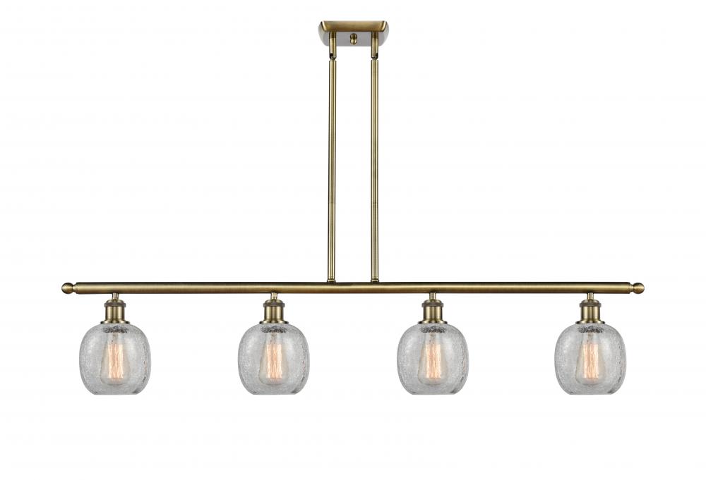 Belfast - 4 Light - 48 inch - Antique Brass - Cord hung - Island Light