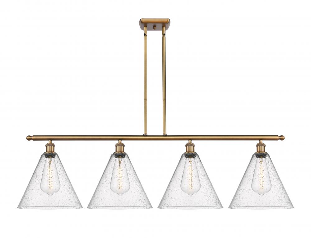 Berkshire - 4 Light - 50 inch - Brushed Brass - Cord hung - Island Light