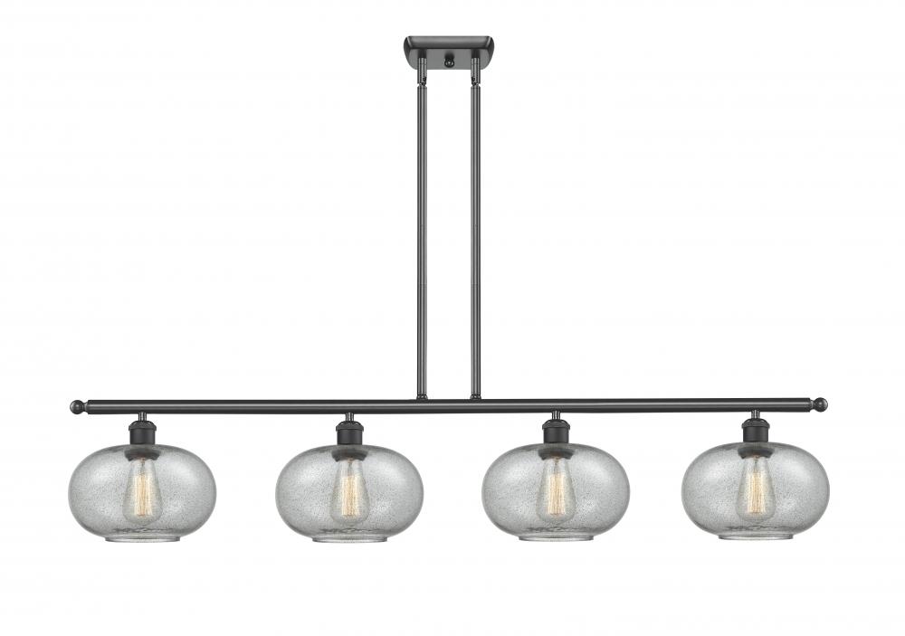 Gorham - 4 Light - 48 inch - Matte Black - Cord hung - Island Light