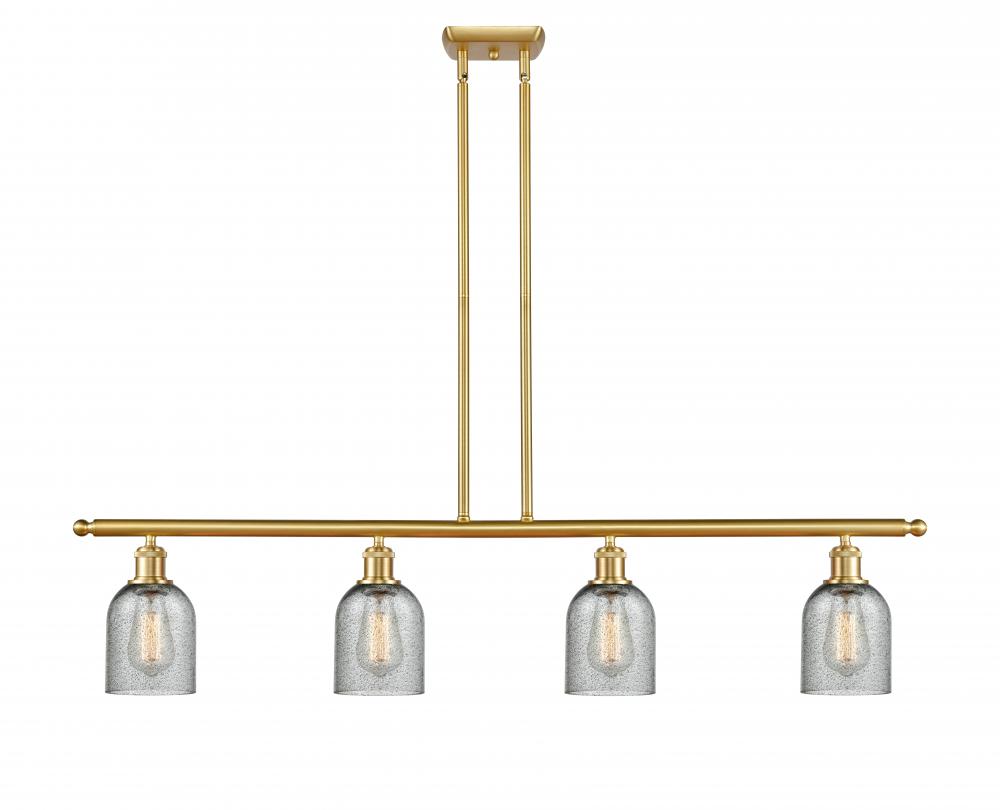 Caledonia - 4 Light - 48 inch - Satin Gold - Cord hung - Island Light