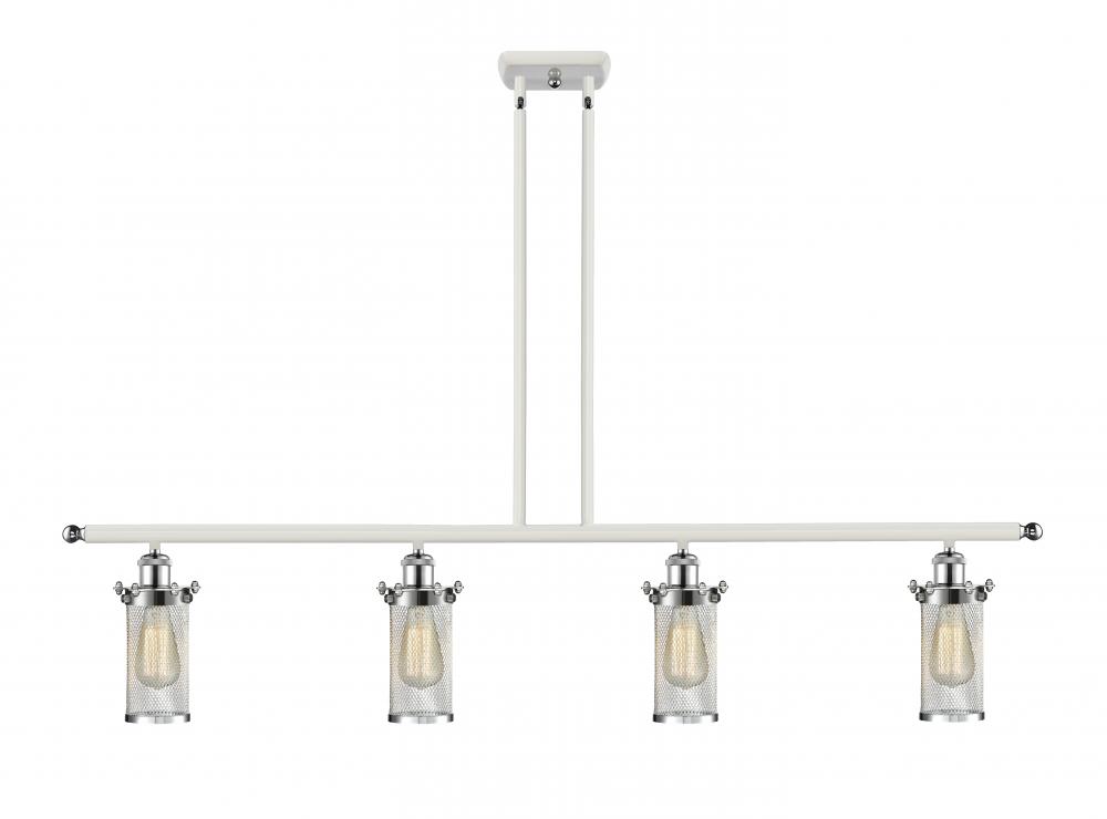 Bleecker - 4 Light - 48 inch - Polished Chrome - Cord hung - Island Light