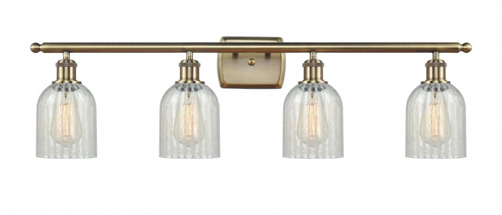 Caledonia - 4 Light - 35 inch - Antique Brass - Bath Vanity Light