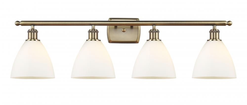 Bristol - 4 Light - 38 inch - Antique Brass - Bath Vanity Light