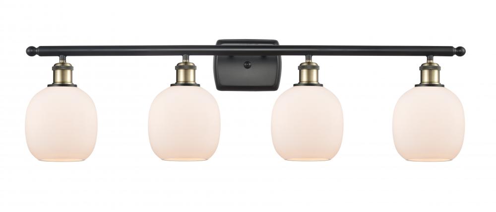 Belfast - 4 Light - 36 inch - Black Antique Brass - Bath Vanity Light