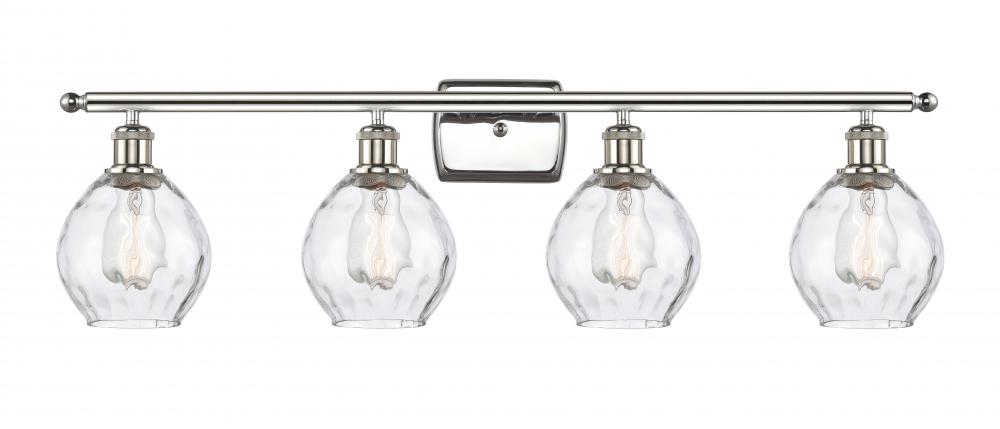 Waverly - 4 Light - 36 inch - Polished Nickel - Bath Vanity Light