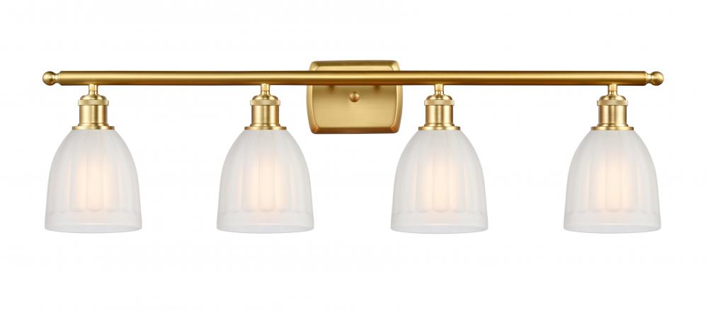 Brookfield - 4 Light - 36 inch - Satin Gold - Bath Vanity Light