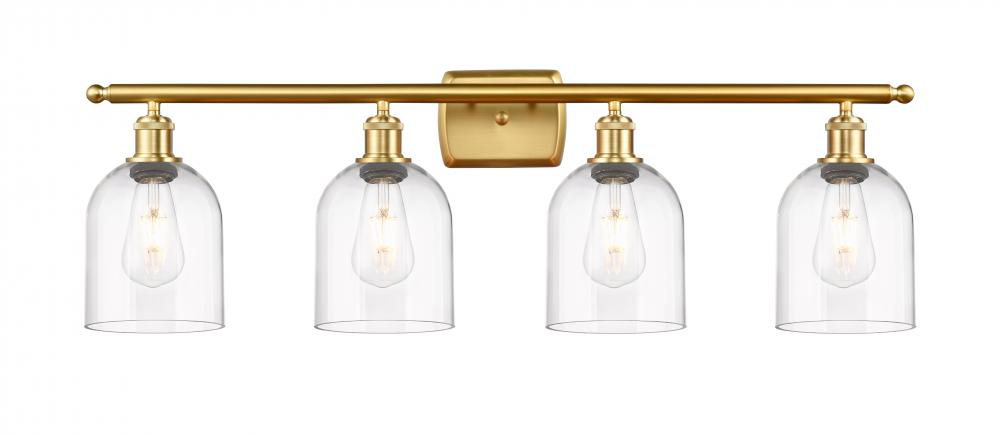 Bella - 4 Light - 36 inch - Satin Gold - Bath Vanity Light