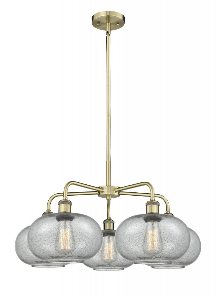 Gorham - 5 Light - 28 inch - Antique Brass - Chandelier