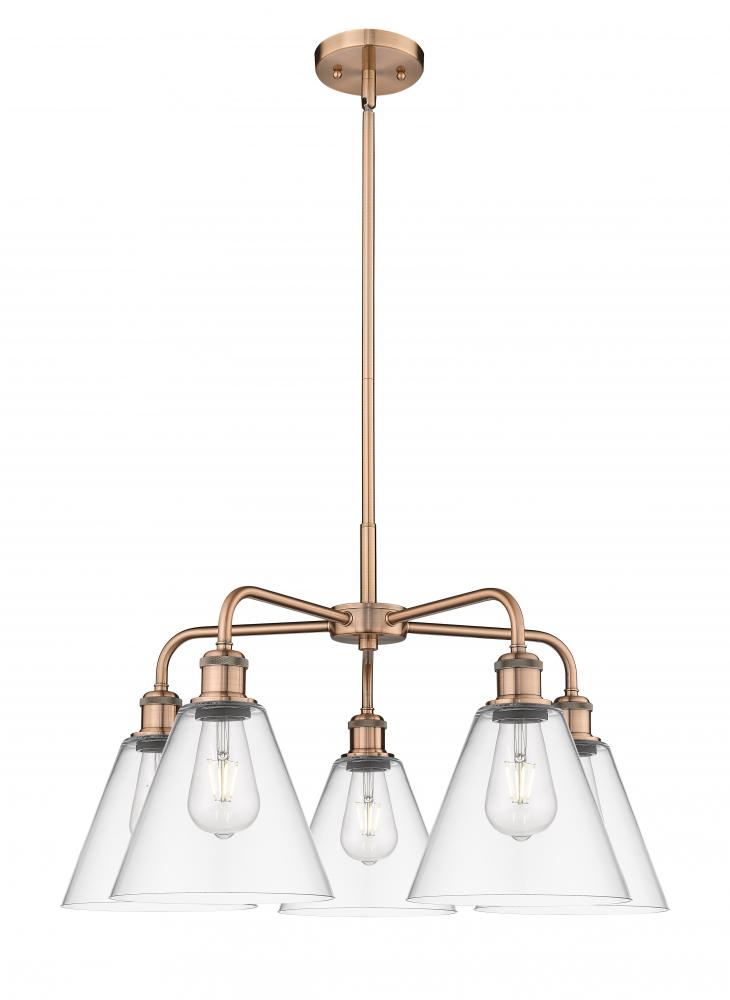 Berkshire - 5 Light - 26 inch - Antique Copper - Chandelier