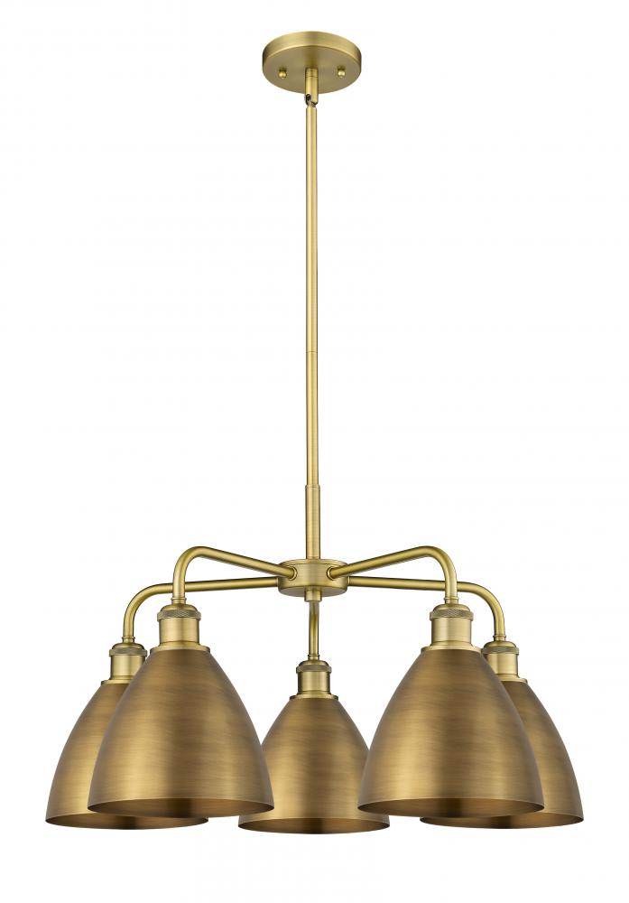 Bristol - 5 Light - 26 inch - Brushed Brass - Chandelier