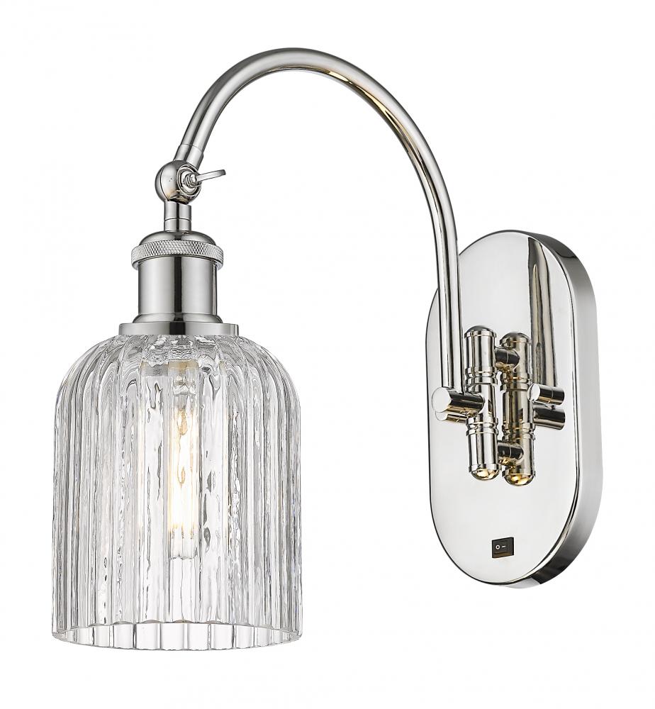 Bridal Veil - 1 Light - 5 inch - Polished Nickel - Sconce