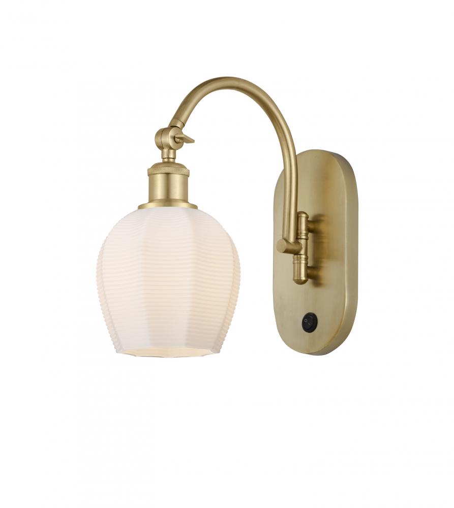 Norfolk - 1 Light - 6 inch - Satin Gold - Sconce