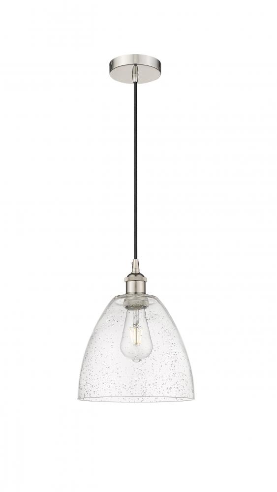 Bristol - 1 Light - 9 inch - Polished Nickel - Cord hung - Mini Pendant