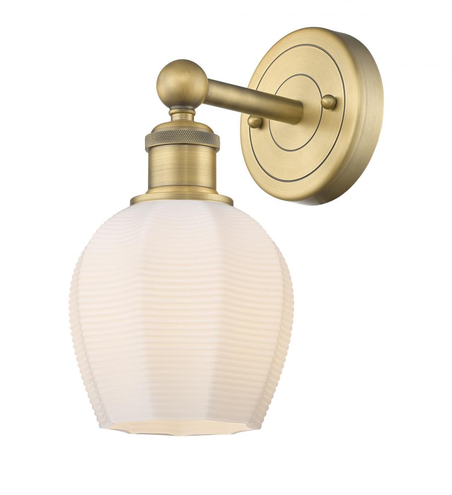 Norfolk - 1 Light - 6 inch - Brushed Brass - Sconce