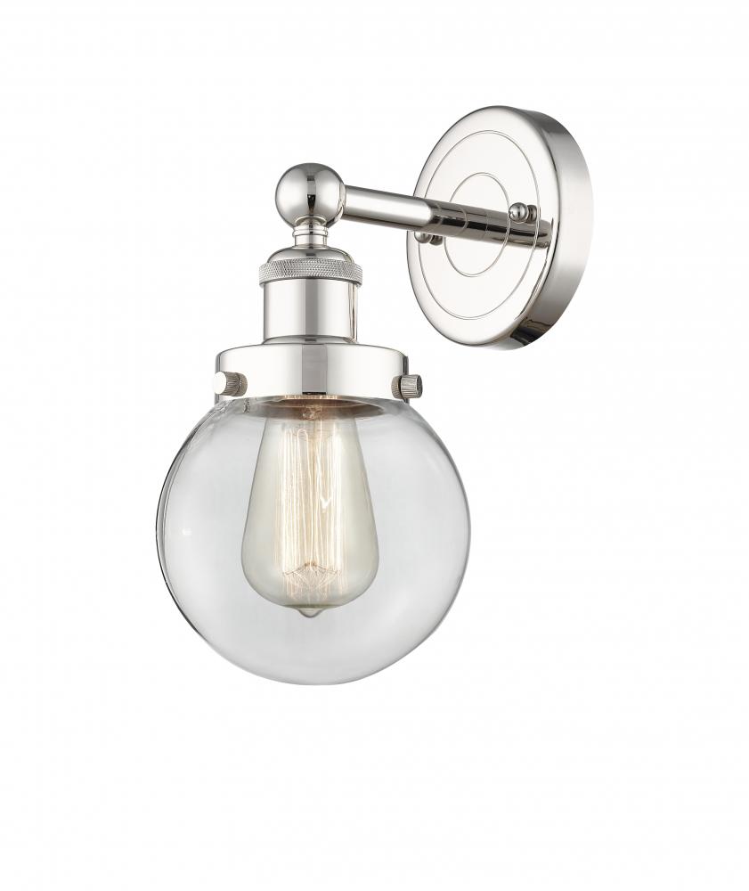 Beacon - 1 Light - 6 inch - Polished Nickel - Sconce