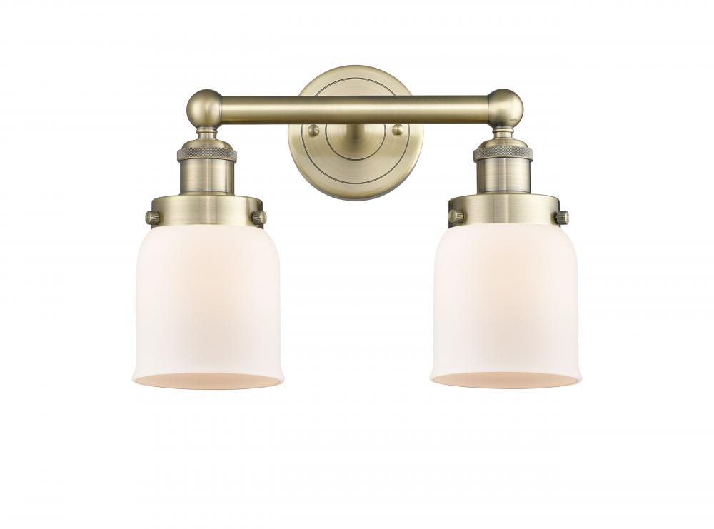 Bell - 2 Light - 14 inch - Antique Brass - Bath Vanity Light