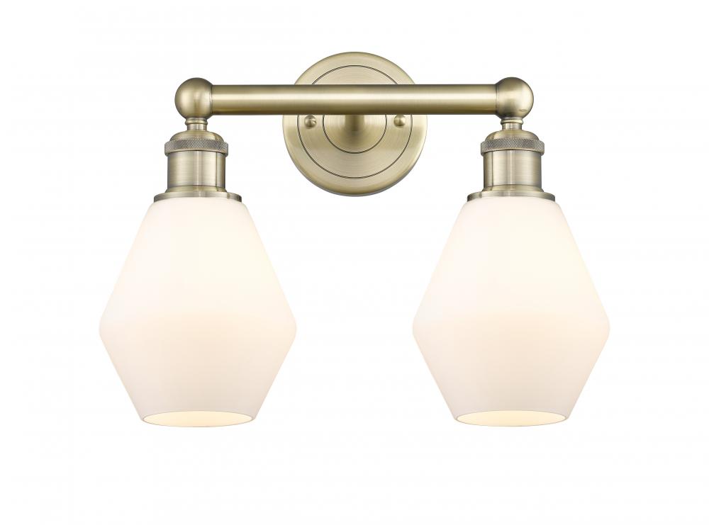 Cindyrella - 2 Light - 15 inch - Antique Brass - Bath Vanity Light