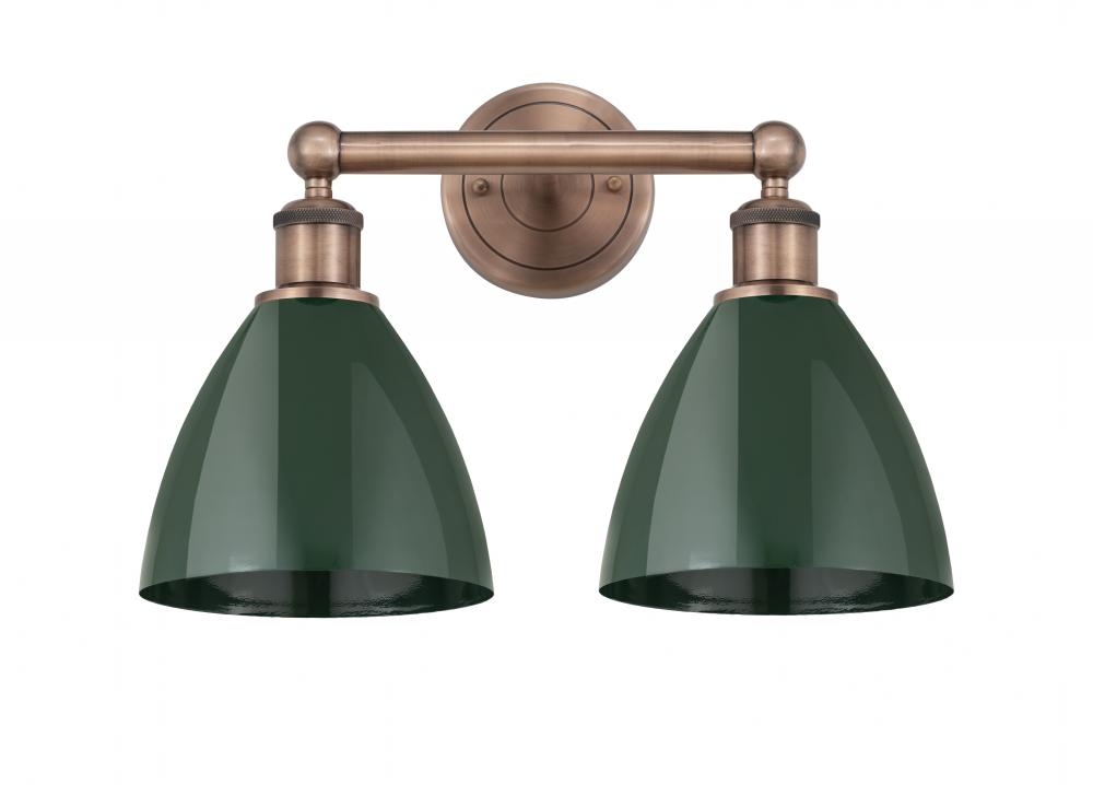 Plymouth - 2 Light - 17 inch - Antique Copper - Bath Vanity Light