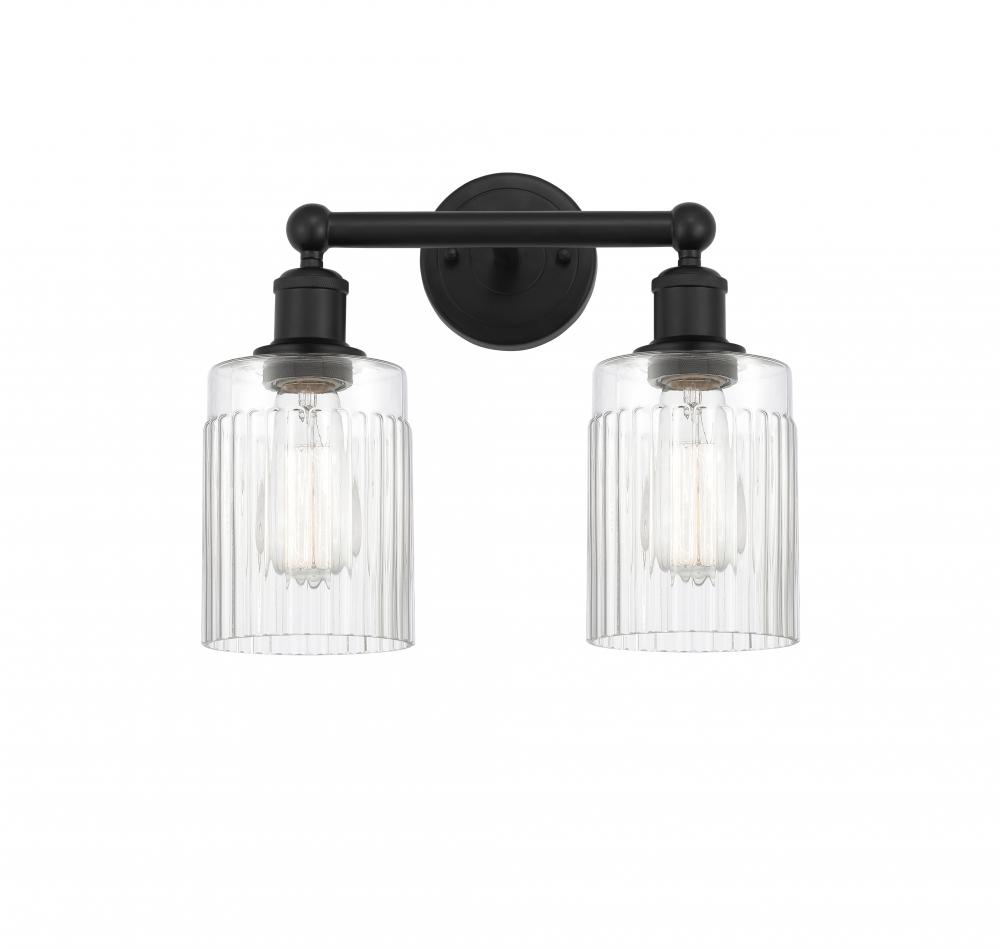 Hadley - 2 Light - 14 inch - Matte Black - Bath Vanity Light