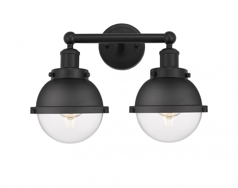 Hampden - 2 Light - 16 inch - Matte Black - Bath Vanity Light