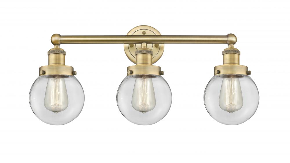 Beacon - 3 Light - 24 inch - Brushed Brass - Bath Vanity Light